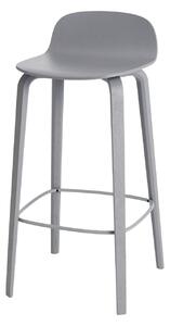 Muuto - Visu 75 cm Grey - Barstolar - Mika Tolvanen - Grå - Trä