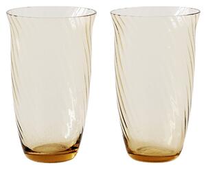 &Tradition - Collect Drinking Glass Sc60 - Set of 2 - Dricksglas - Space Copenhagen - Orange