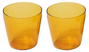 NINE - Milk set of 2 glasses Yellow - Dricksglas - Julien Renault - Gul