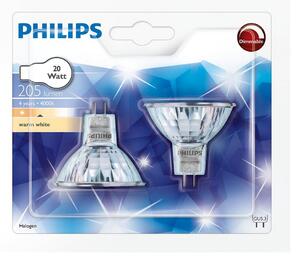 SET 2x Industriella Halogenlampor GU5,3/20W/12V - Philips