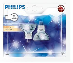 SET av 2 Halogenlampa Philips GU4/35W/12V
