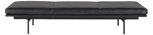 Muuto - Outline Daybed / Black Base Refine Leather Black - Dagbäddar - Anderssen & Voll - Svart