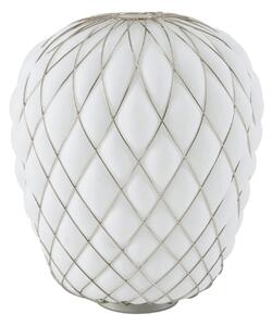 FontanaArte - Pinecone 4340 Table, Chrome cage/White glass - Bordslampor - Paola Navone - Transparent