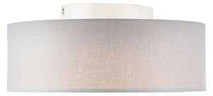 Taklampa grå 30 cm inkl LED - Drum LED