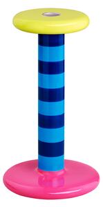 HEM - Pesa Candle Holder High - Sky Blue/Night Blue Stripe - Ljusstakar - Fabien Cappello - Blå