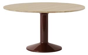 Muuto - Midst matbord 140 cm oiled oak, dark red - Matbord - TAF Studio - Röd - Trä