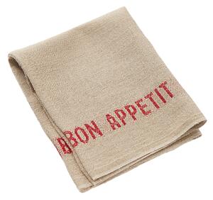 Charvet Éditions - Placemat Bon Appetit - Lin/Rouge - Bordstabletter