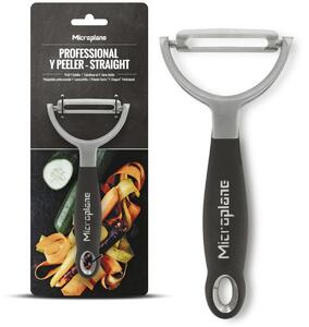 Microplane Professionell grönsaksskalare Y-modell Straight; 16.4x7.5x2.5 cm (LxBxH); Svart