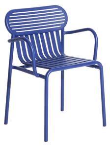 Petite Friture - Week-End Chair With Armrests, Blue - Balkong- och caféstolar - Studio Brichet-Ziegler - Blå - Metall