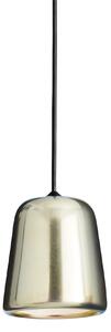 New Works - Material pendellampa svart kabel yellow steel - Pendellampor - Nørgaard & Kechayas - Guld