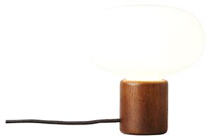 New Works - Karl-Johan Table Lamp Smoked Oak/Opal Glass - Bordslampor - Signe Hytte - Träfärgad