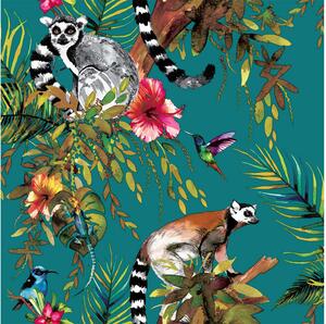 DUTCH WALLCOVERINGS Tapet lemur grön 12402 -