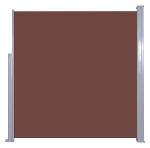 Infällbar sidomarkis 140x300 cm brun - Brun