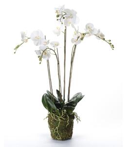 Emerald Konstväxt orkidé m. mossa vit 90 cm 20.355 -