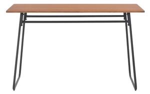 Matbord 120x60x73 cm massiv plywood stål brun - Brun