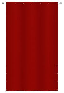 Balkongskärm röd 140x240 cm oxfordtyg