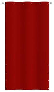 Balkongskärm röd 120x240 cm oxfordtyg
