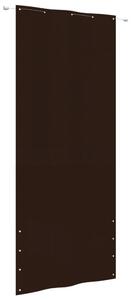 Balkongskärm brun 100x240 cm oxfordtyg