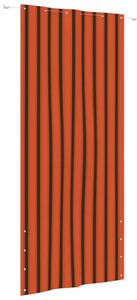 Balkongskärm orange och brun 120x240 cm oxfordtyg