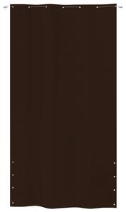 Balkongskärm brun 140x240 cm oxfordtyg