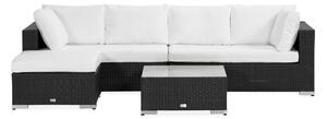 BAHAMAS Loungegrupp Large + 2 Divan Svart -