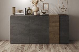 VOLDE Sideboard 44x181x86 cm Grå/Taupe -