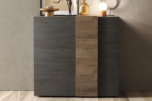 VOLDE Highboard 44x121x168 cm Grå/Taupe -