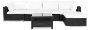 BAHAMAS Loungegrupp Medium + Bord 75 + Divan Svart -