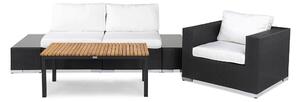 BAHAMAS Loungegrupp Small + 2 Sidobord Svart -