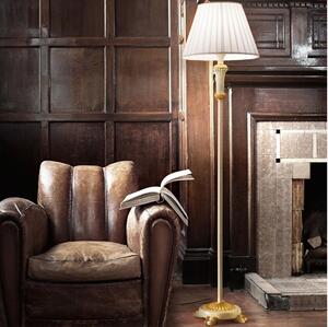 Ideal Lux - Golvlampa FIRENZE 1xE14/40W/230V vit/guld