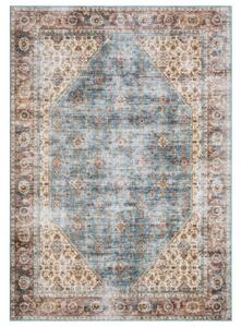 Tarfaya Oriental turkos - maskinvävd matta