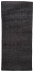 Matta naturlig sisal 66x150 cm svart