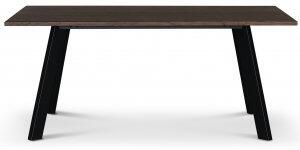 Freddy matbord 170 cm i brunoljad ek med svarta metallben - Övriga matbord, Matbord, Bord