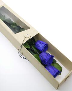 Evighetsros Giftbox - Mörk blå - Rosbox