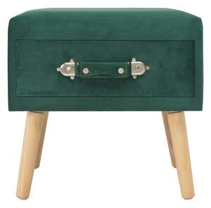 Sängbord 2 st grön 40x35x40 cm sammet - Grön