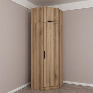 Poolburn Hörngarderob 74 cm Ek -