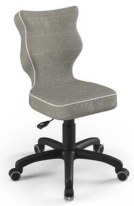 Entelo Ergonomisk skrivbordsstol för barn Petit Black Visto 03 grå