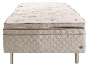 DUX - Dux 30 resårbotten medium 100x200 cm/ Top Pad Bäddmadrass/ Rund oatmeal 20 cm - Sängar - Beige