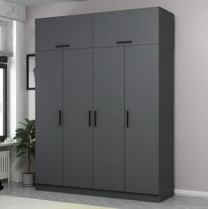Poolburn Garderob 180 cm Antracit -