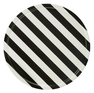 HEM - Stripe Tray Large - Cream/Black - Serveringsbrickor - Arthur Arbesser - Trä
