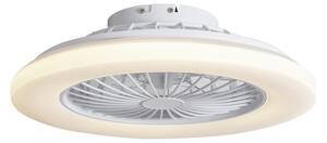 Takfläkt vit 48,5 cm inkl. LED Dimbar i Kelvin med fjärrkontroll - Clemo
