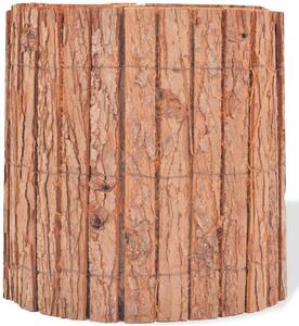 Stängsel bark 1000x30 cm - Brun