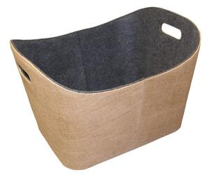Filtkorg med handtag 35x55 cm beige