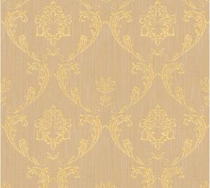 Barock Tapet Metallic Silk Ovävd Guld - AS Creation