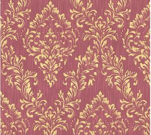 Barock Tapet Metallic Silk Ovävd Guld - AS Creation