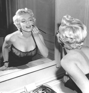 Konstfotografering On The Set, Marilyn Monroe., (40 x 40 cm)