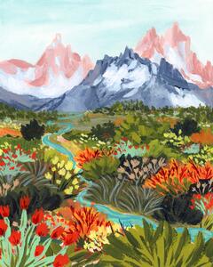 Illustration Autumn Mountains, Sarah Gesek, (30 x 40 cm)