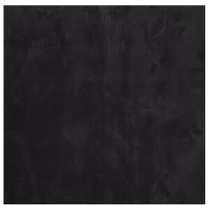 Mjuk matta HUARTE med kort lugg tvättbar svart 160x160 cm