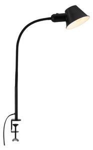 Brilo - Flexibel bordslampa med klämma 1xE27/10W/230V svart