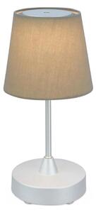 Brilo - LED Ljusreglerad uppladdningsbar bordslampa LED/3W/5V IP44 silver/beige